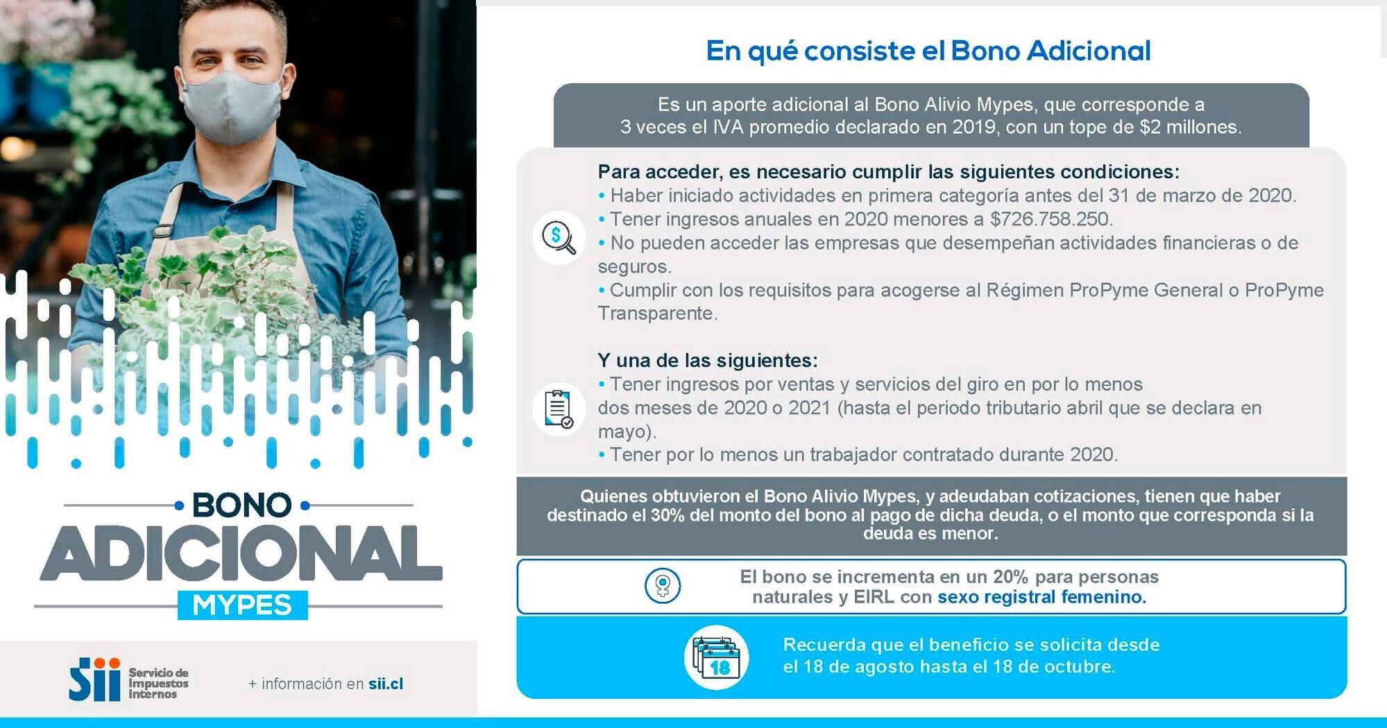 Los Detalles Del Bono Adicional Para Las Pymes Del SII Desde Agosto De 2021